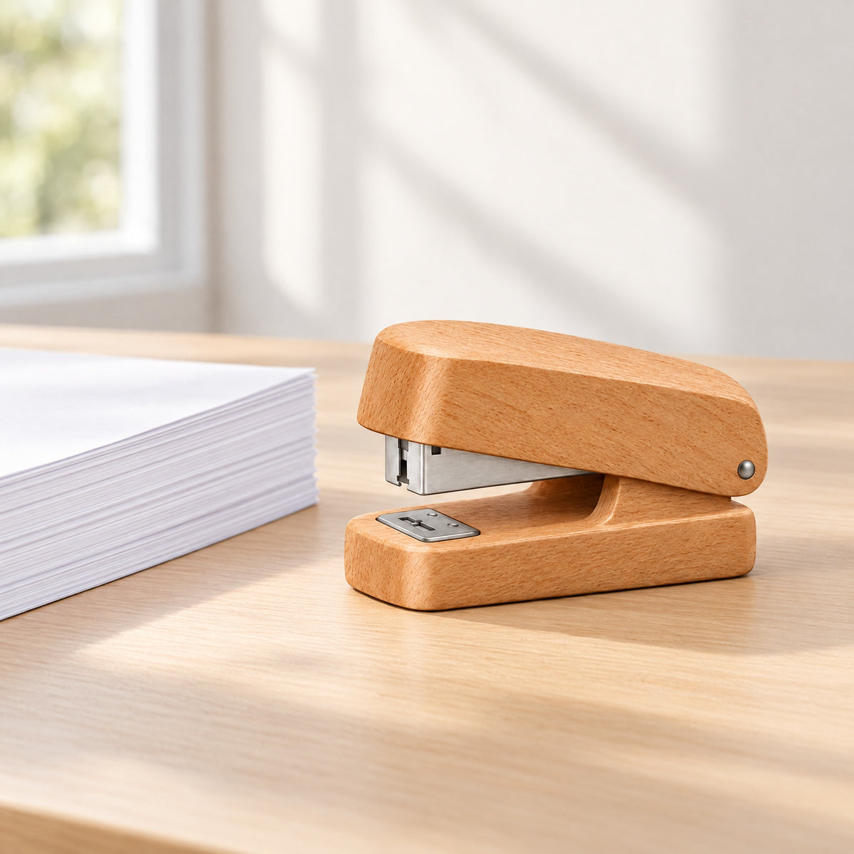 Adoliz™ Solid Wood Mini Stapler