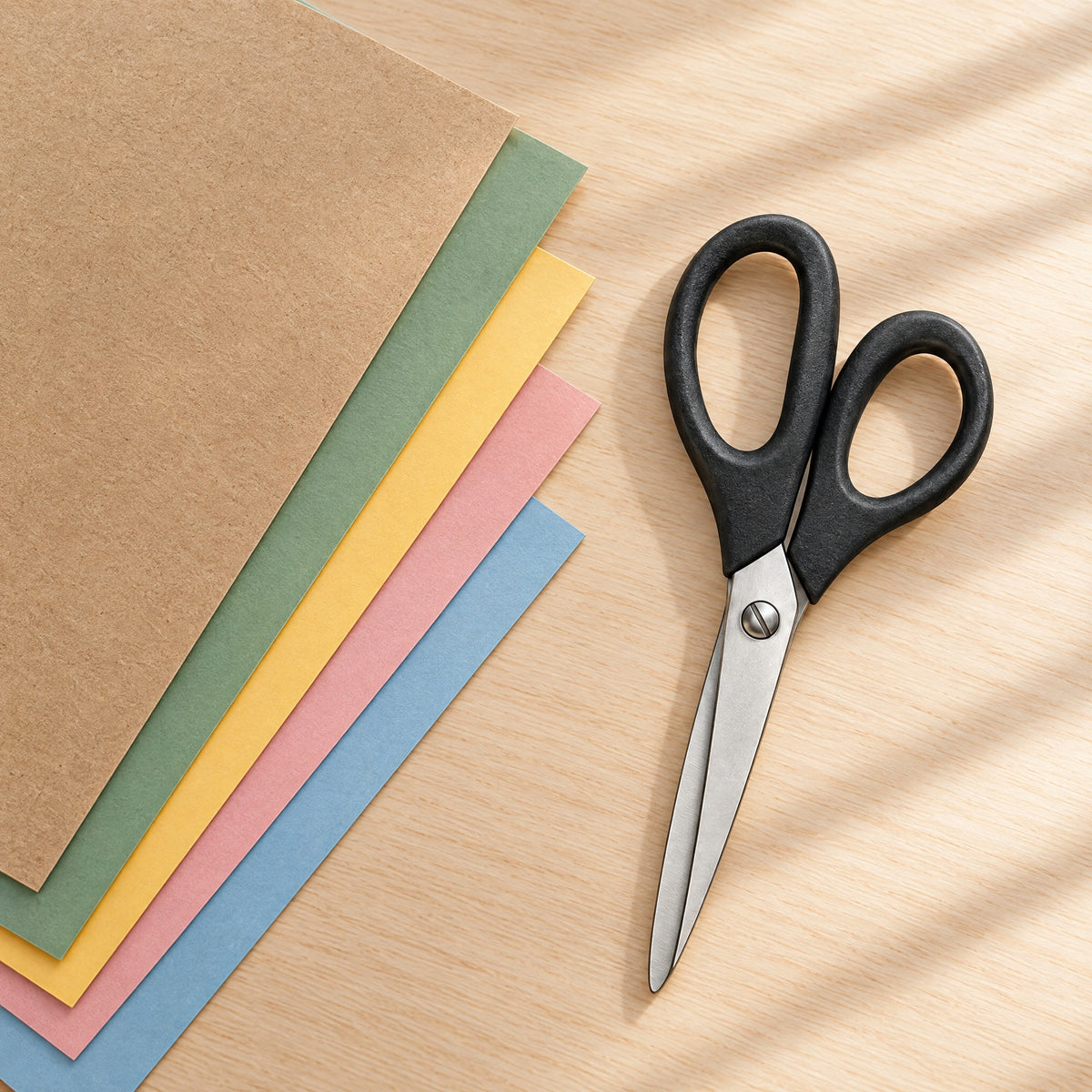 Adoliz™ Black-Handle Stainless Steel Scissors
