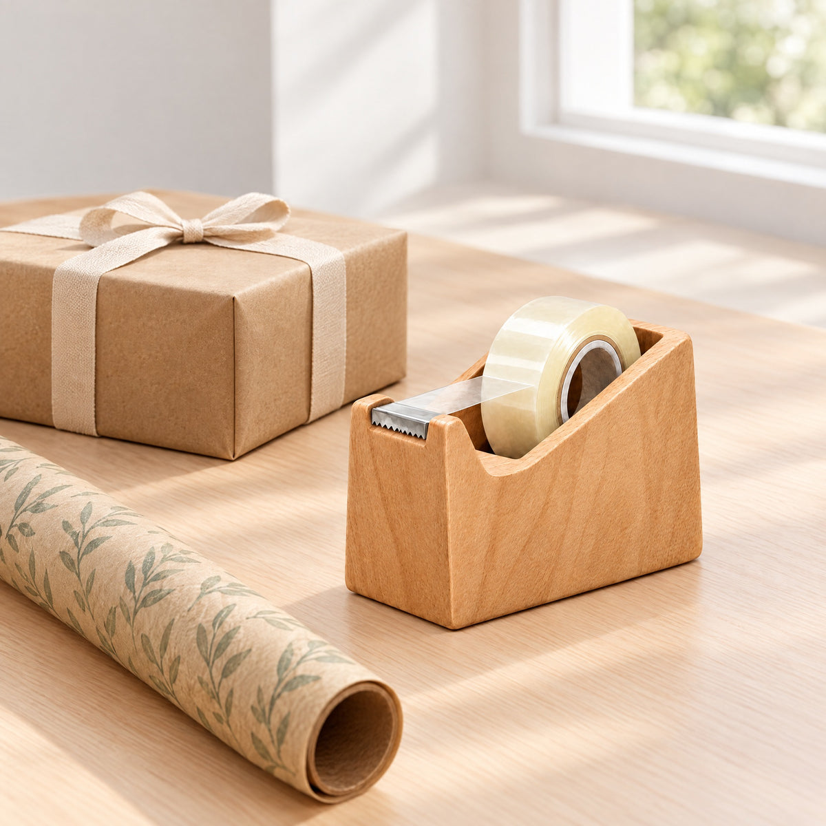 Adoliz™ Wooden Tape Dispenser