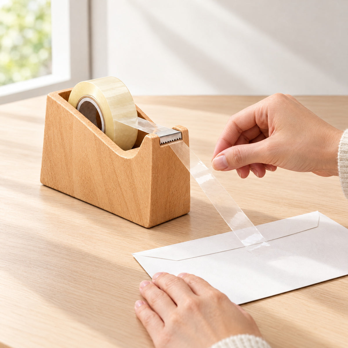 Adoliz™ Wooden Tape Dispenser