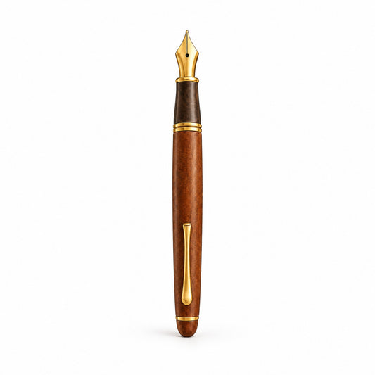 Adoliz™ Vintage Wood-Grain Fountain Pen