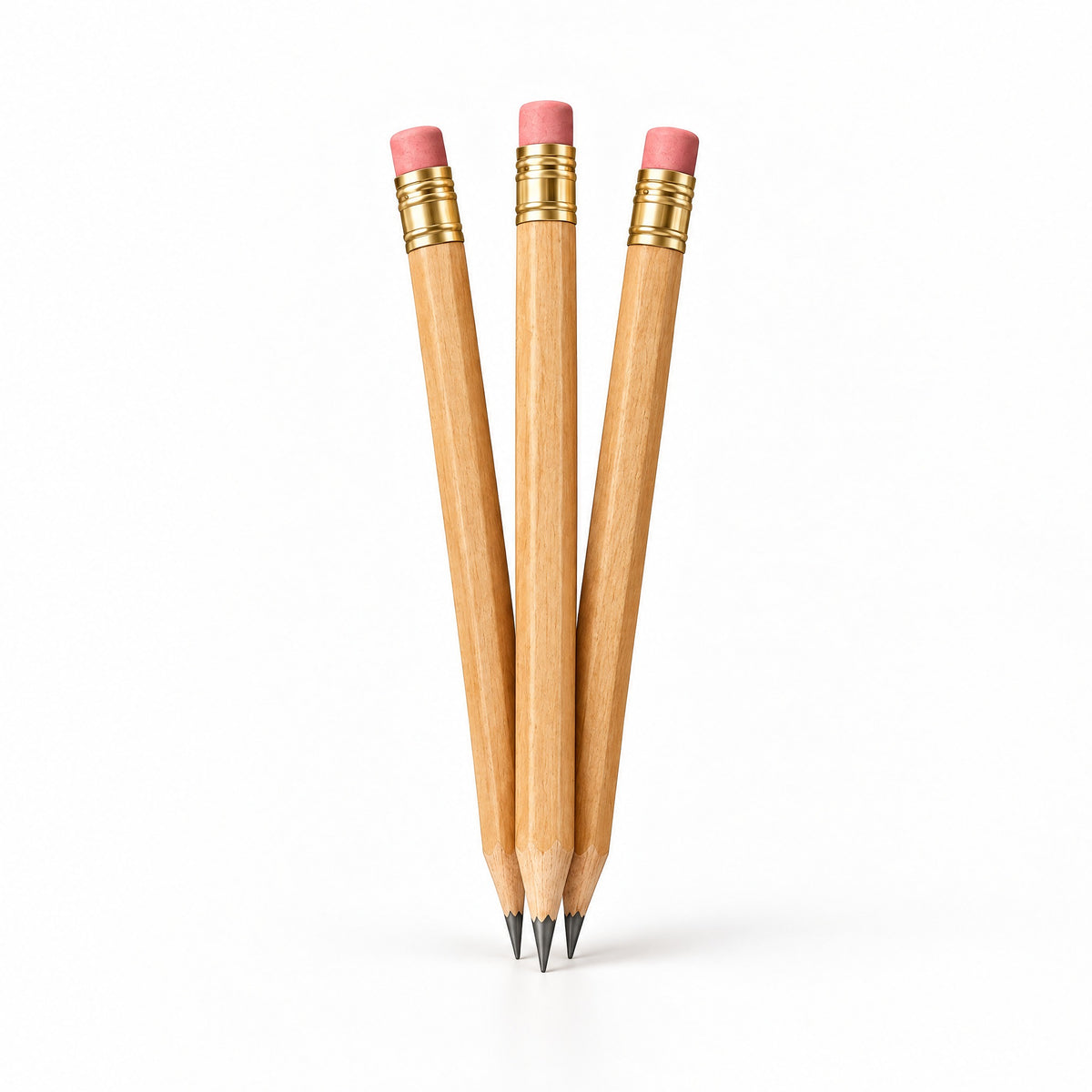 Adoliz™ Natural Wood Hexagonal Pencil Set